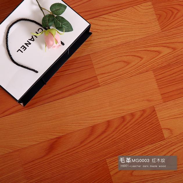 PVC sheet flooring with linoleum