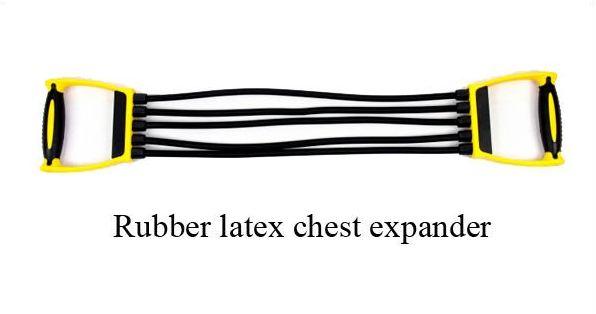 Dipped latex tube elastic chest expander