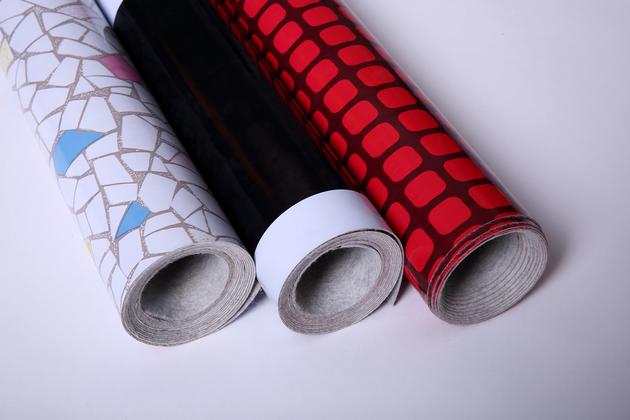 Tpyes of PVC sheet flooring with non-woven