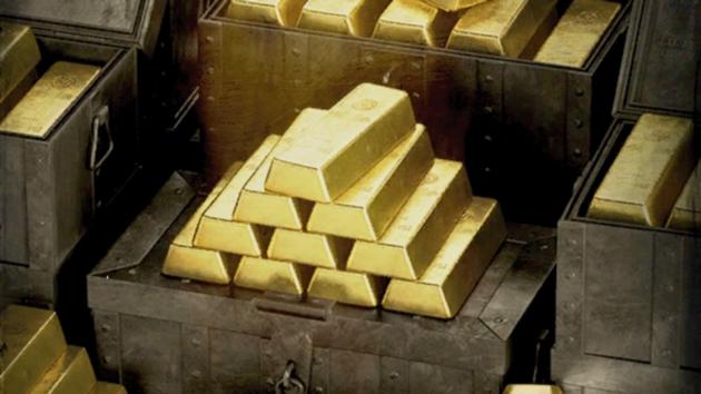Au gold dore bars