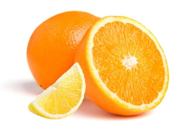 Fresh Citrus navel yellow orange fruit