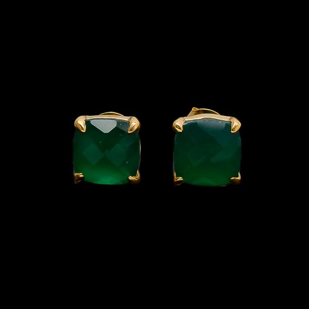 Green Onyx Small Ear studs