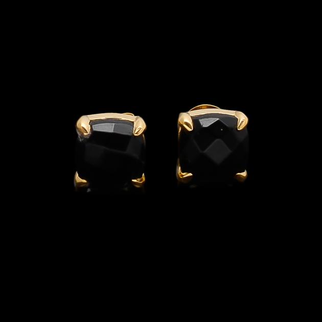 Green Onyx Small Ear Studs