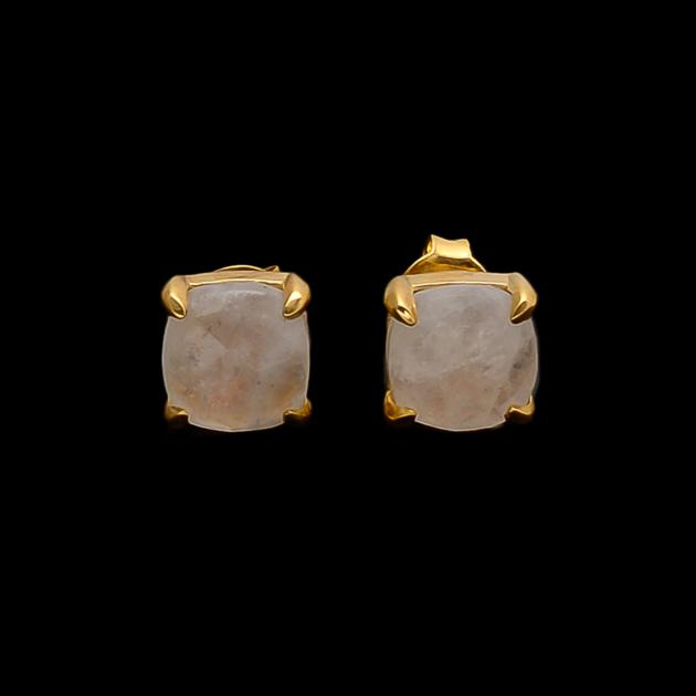 Green Onyx Small Ear Studs