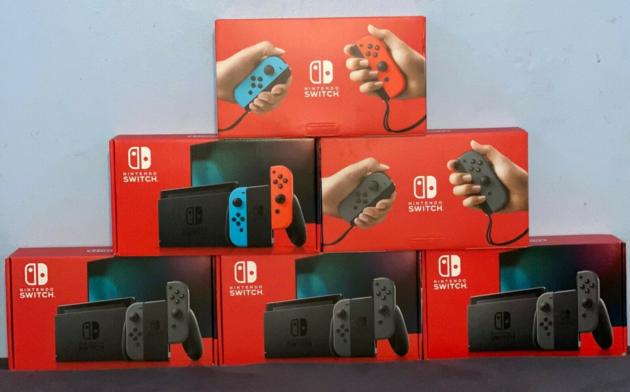 Nintendo Switch 32GB Console V2 with Neon Blue and Neon Red Joy-Con 