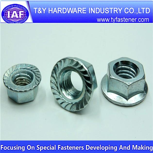 serrated hex flange nut
