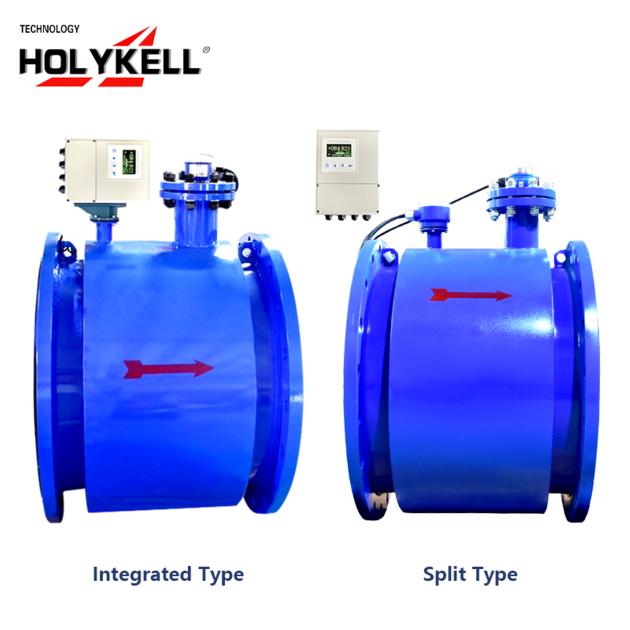 HOLYKELL Non Full Tube Magnetic Flow Meter 5000 Series for Water Treatment 