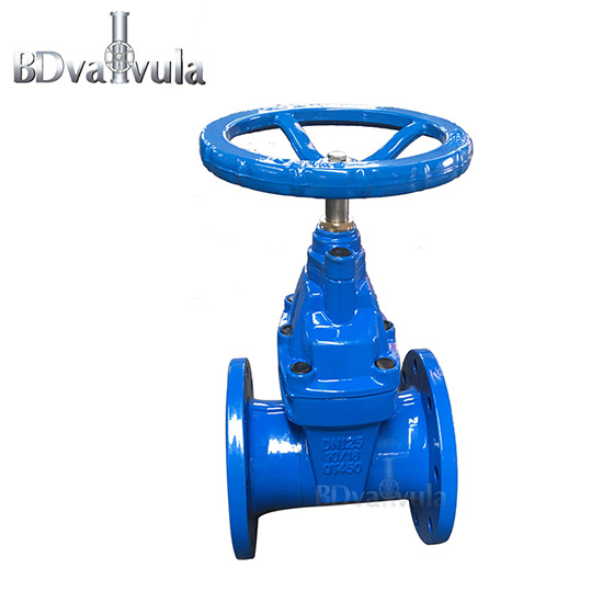 DIN3352 F4 EPDM cast iron flange sluice gate valve