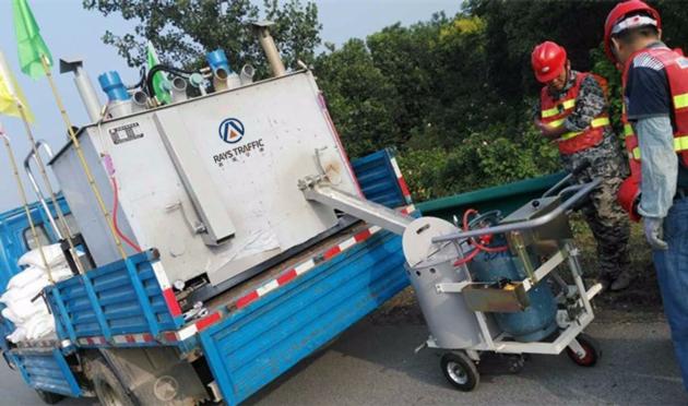 Road Marking Machine Double Cylinder Thermoplastic