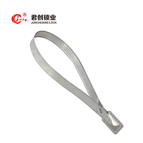 Pull up container lock metal strip seals wtih number