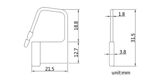 Disposable Security Padlock Seal