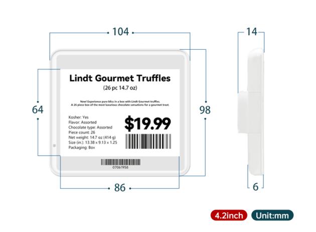 4 20 Inch Electronic Shelf Label