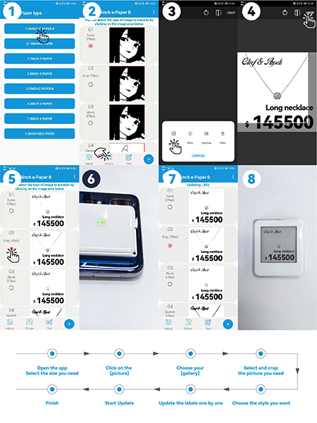 2 13inch NFC Electronic Shelf Label