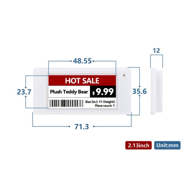 2 13inch 2 4GHz Electronic Shelf