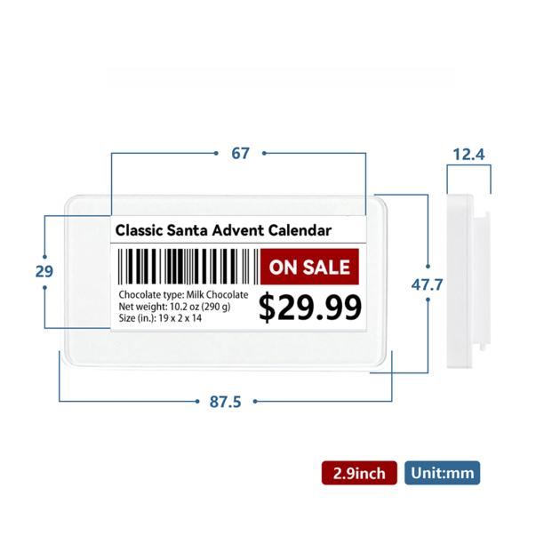 2 90inch NFC Electronic Shelf Label