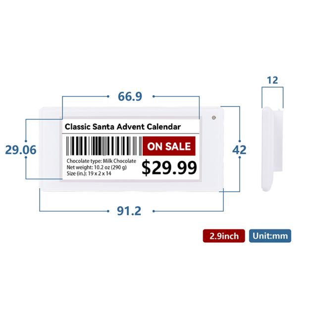 2 90inch 2 4GHz Electronic Shelf