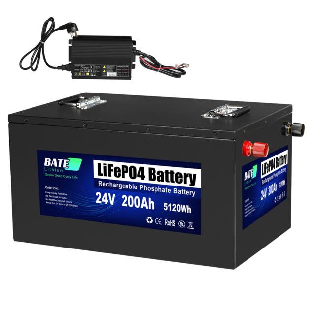 BATELITHIUM 24v200ah Lifepo4 Battery For Solar
