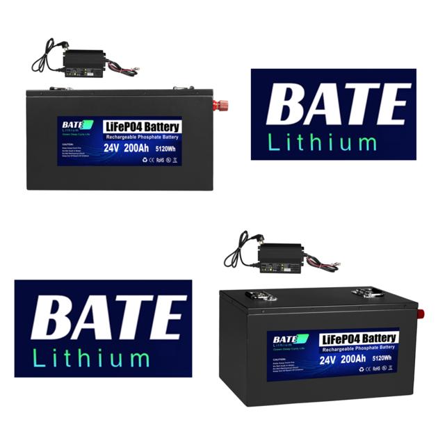 BATELITHIUM 24v200ah Lifepo4 Battery For Solar