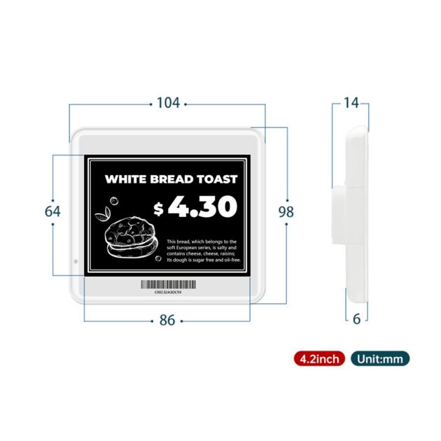 4 20inch Bluetooth Low Energy Electronic