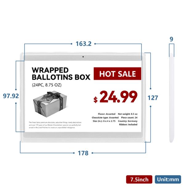 7 50inch 2 4GHz Electronic Shelf