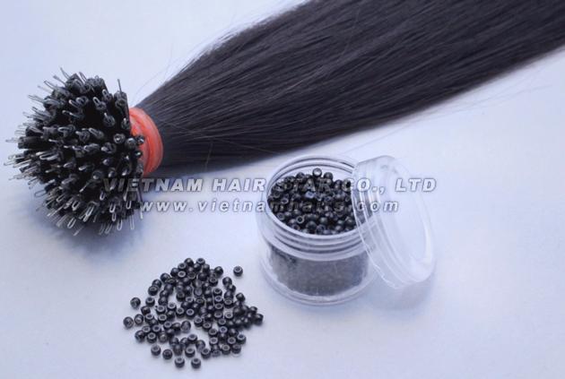 100% human hair - Nano-link Hair Extensions with Beads