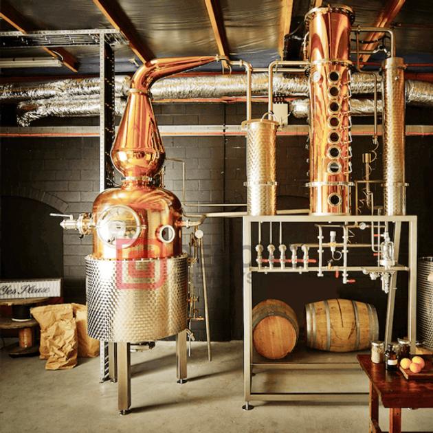 1000L Whiskey Brandy Gin Miniature Alcohol Copper Distiller