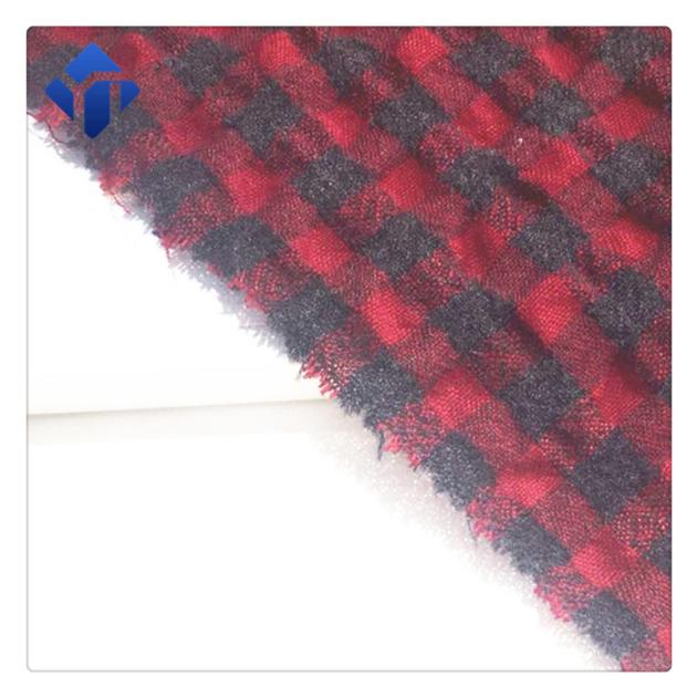 Fashion And Popular Wool Viscose Plaid