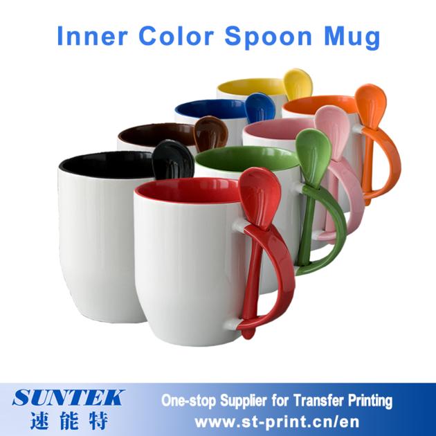 Sublimation High Glossy Heart Magic Mug Gift Porcelain Ceramic Sublimation Blank