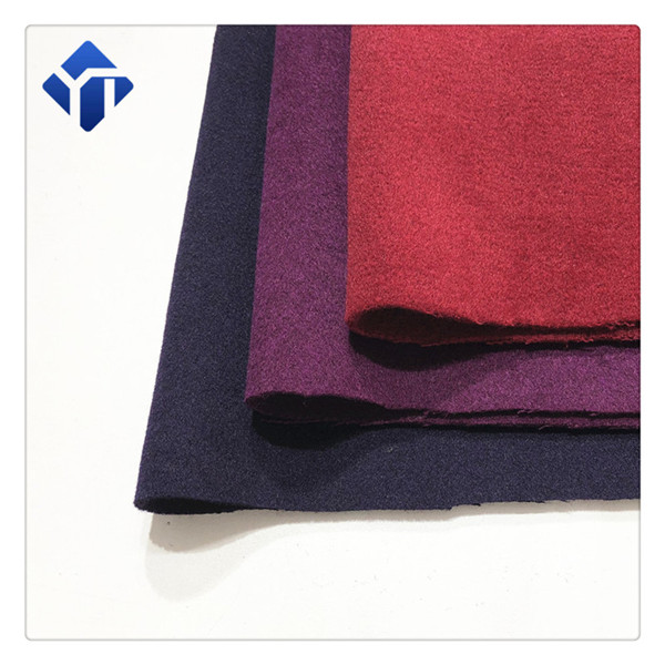 In stock multicolor twill melton fabric for women cloth