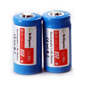 Brillipower IMR 16340 battery 850mah Rechargeable Batteries