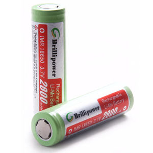 Brillipower IMR18650 2800mAh 3.7V Rechargeable Li-ion Battery for Electronic Cigarette