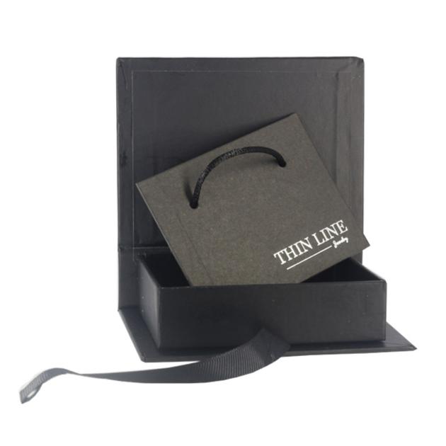 Custom design recycled black cardboard shoe packing gift boxes with ribbon