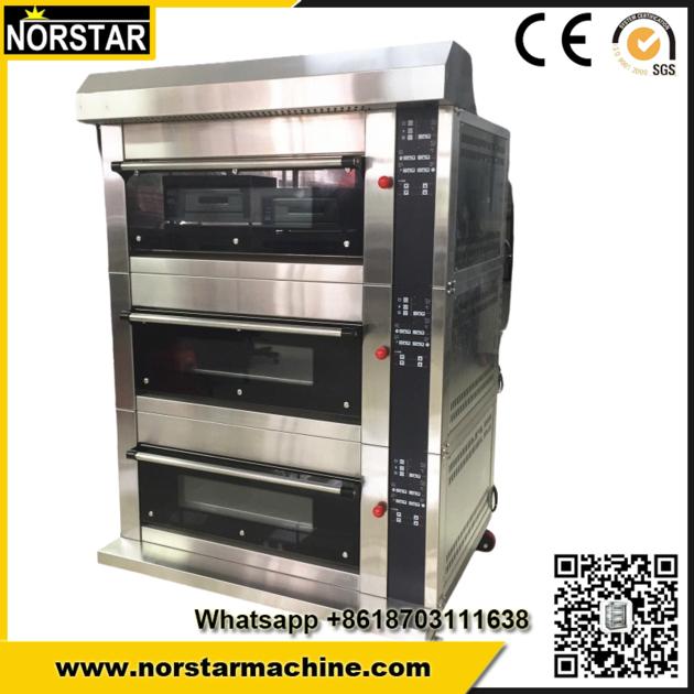Bread baking machine bakery deck oven 