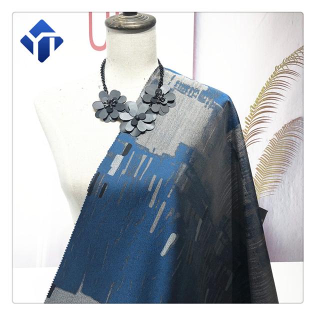 wholesale clothing 100 polyester jacquard polyester woven fabric fashion