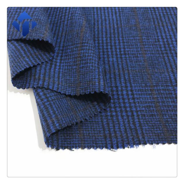 Woven Wool Polyester Yarn Dyed Tartan