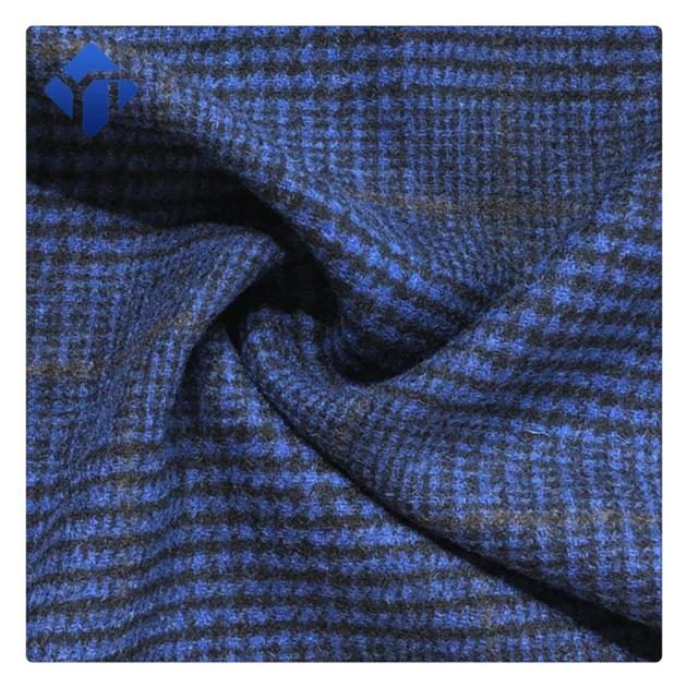 Woven Wool Polyester Yarn Dyed Tartan