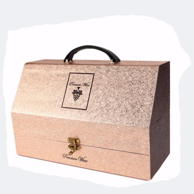 Customized Luxury Lacquer Wooden Wine Box