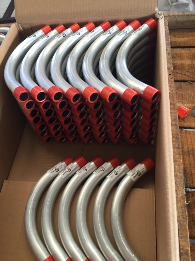 Bending electrical metallic conduit elbow connectors 45 degree conduit