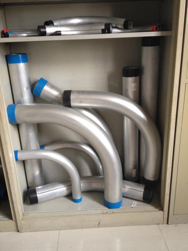 Haimei rigid aluminum alloy 45 degree elbows with ul listed E310429