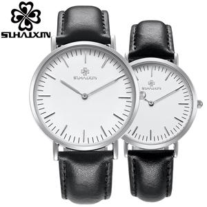 	Mens Watches Luxury Brand New Genuine Leather Strap UltraThin Simple Quartz Wrist Watches Lover's W