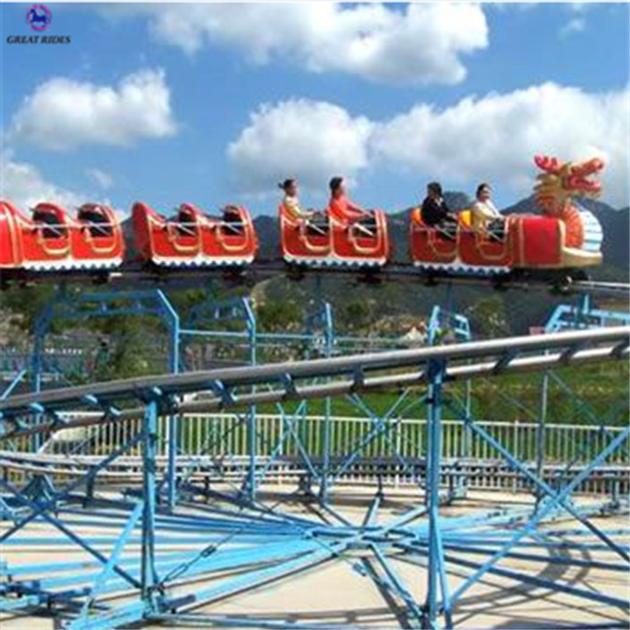 Attractive amusement park rides sliding dragon children mini roller coaster for sale