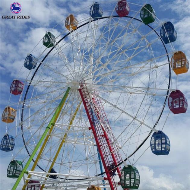 Professional manufacturer amusement park rides 30m ferris wheel for sa