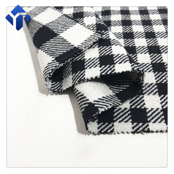 Factory Supply Poly Wool Plaid Fabric