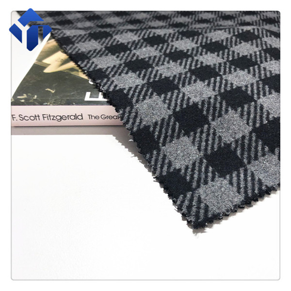 Factory Supply Poly Wool Plaid Fabric