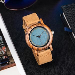 Ladies Watches Wood Watch 2017leather Strap