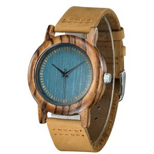Ladies Watches Wood Watch 2017leather Strap