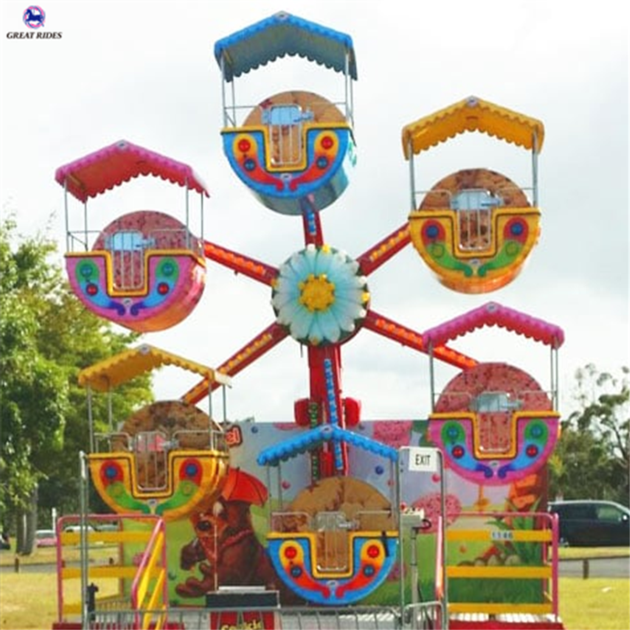 Popular children amusement park games machine 12 seats mini ferris wheel ride for sale