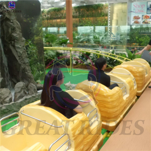 Customized amusement park equipment family games machine dragon theme small roller coaster rides