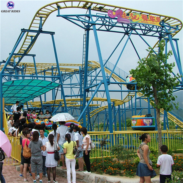 China direct manufacturer amusement park rides 24 seats spinning sliding roller coaster