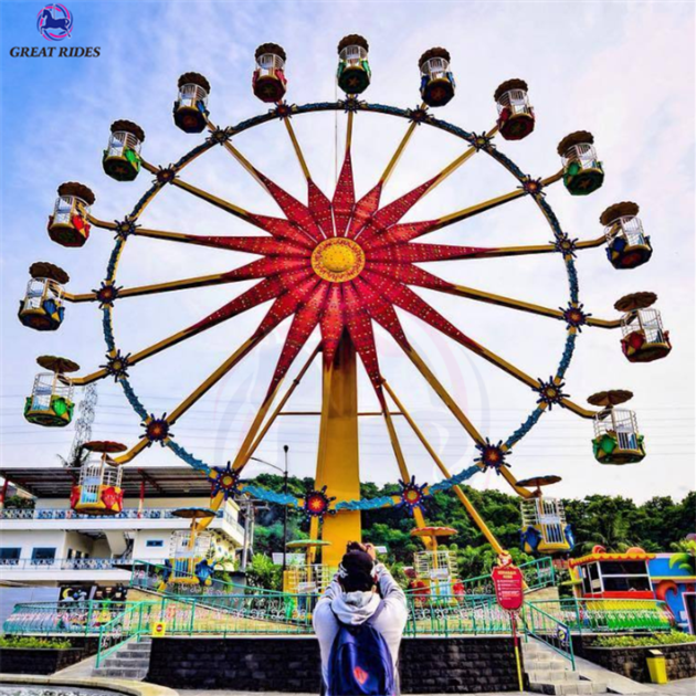 Popular fairground attraction 30m height windmill ferris wheel amusement rides for sale